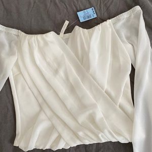 White off the shoulder blouse